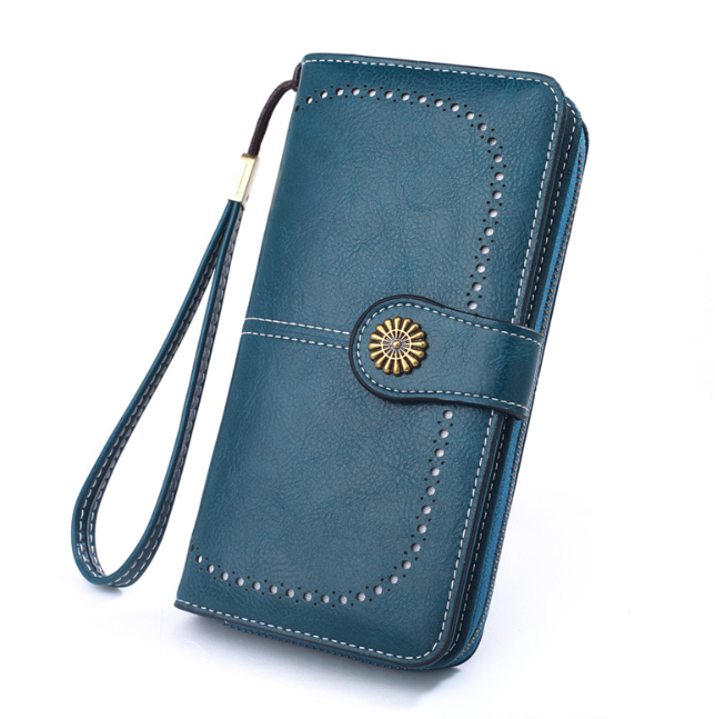 Snap-tab long wallet