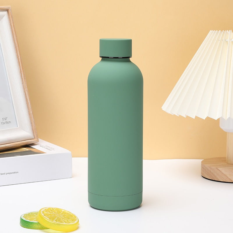 Insulated steel water bottle – light green