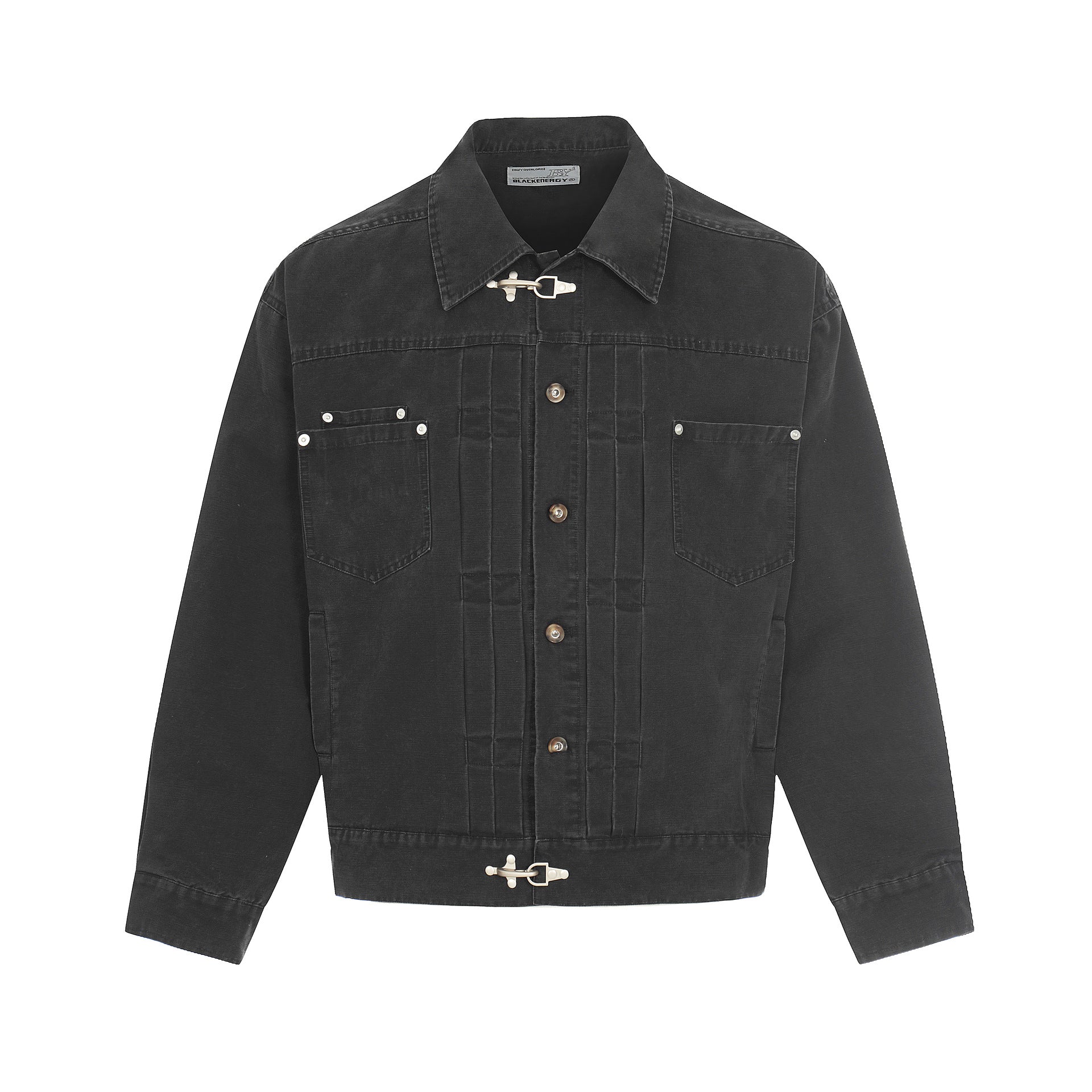 Button Design Trendy Clean Fit Short Cargo Jacket