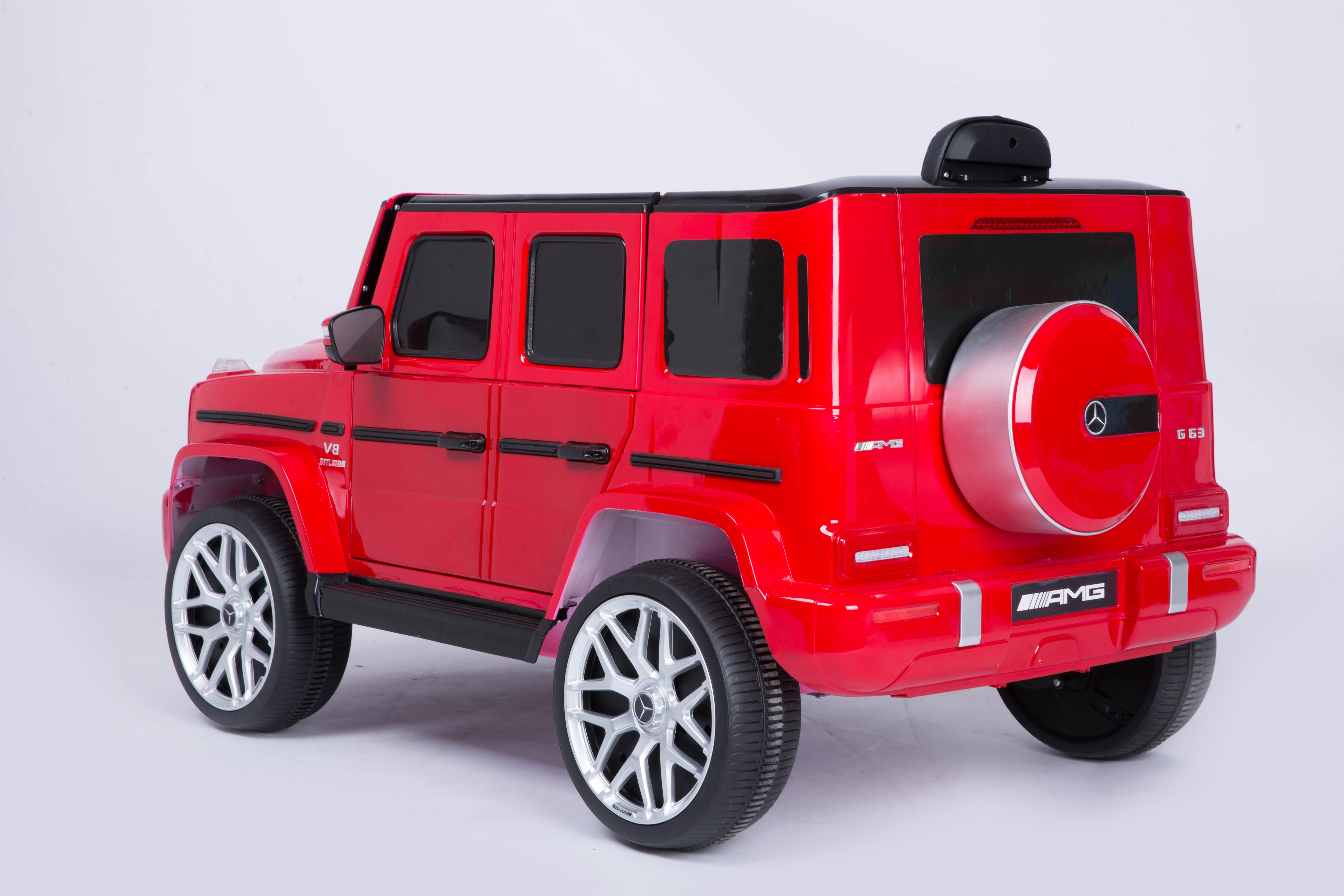 Mercedes Benz G63 Children's Electric Vehicle with Remote Control, 12V Spring Suspension, Safety Lock, and License