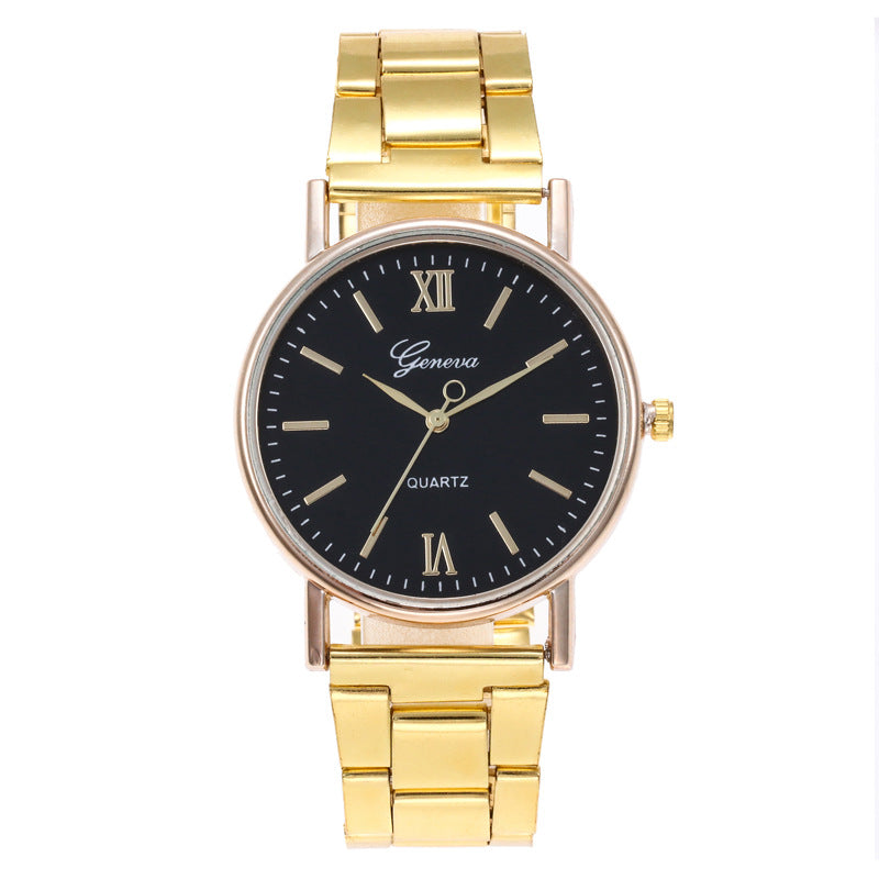 Slim steel-band watch