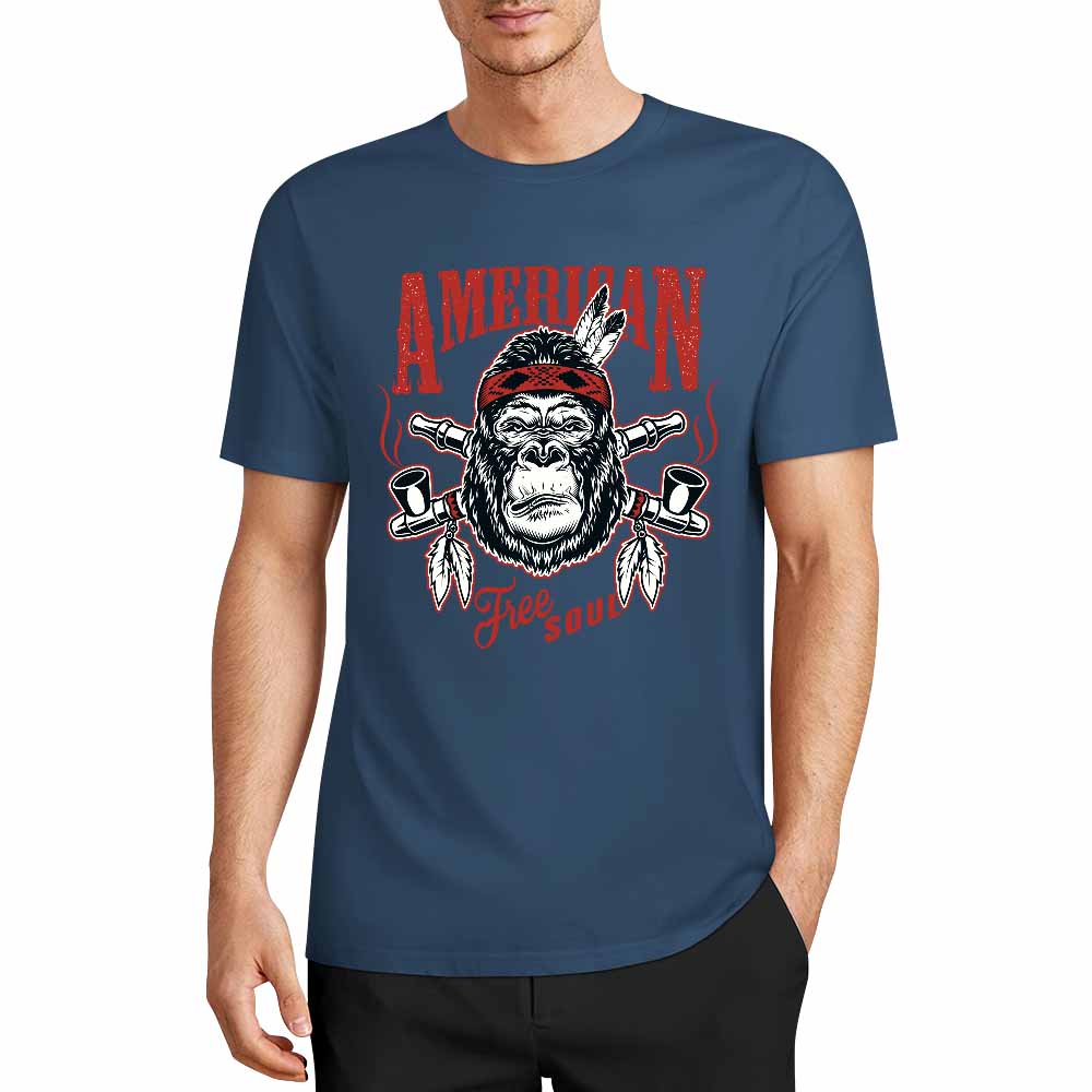 New 2025 Pure cotton short sleeved T-shirt Front print Multiple colors