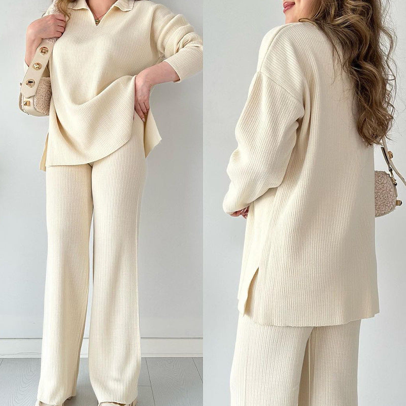 Loose knit two-piece set