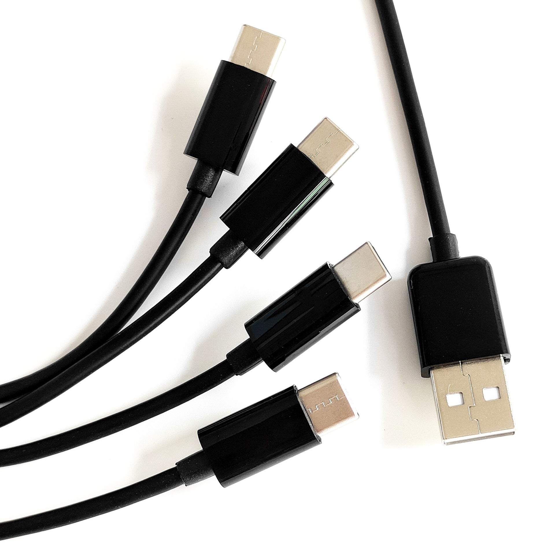 1 meter USB one to four TYPE C charging cables for charging 4 TYPE C phones, tablets, etc