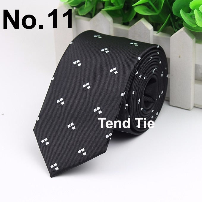 Men's Business Professional Polyester Tie 6CM British Tie