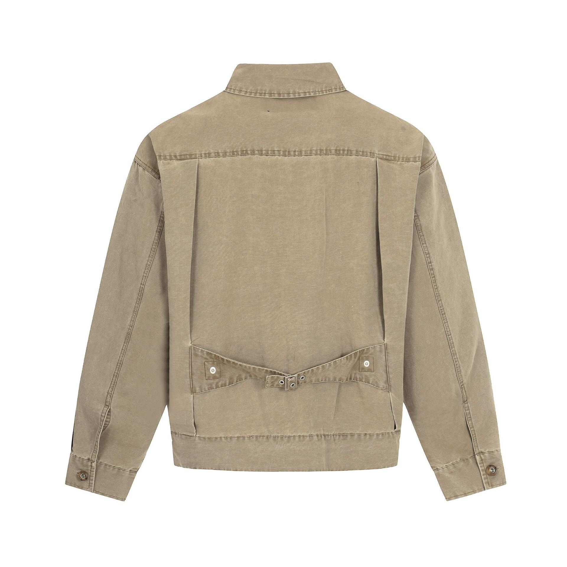 Button Design Trendy Clean Fit Short Cargo Jacket