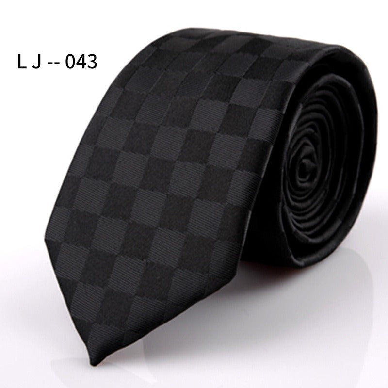 Men's Accessories Men's 6CM Tie Color blocked Adult Business Casual Tie