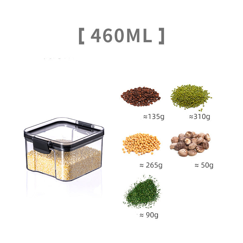 Sealed Cans Of Whole Grains Kitchen Storage Food Grade Transparent Plastic Cans Box Snacks Dry Goods Tea Storage Cans