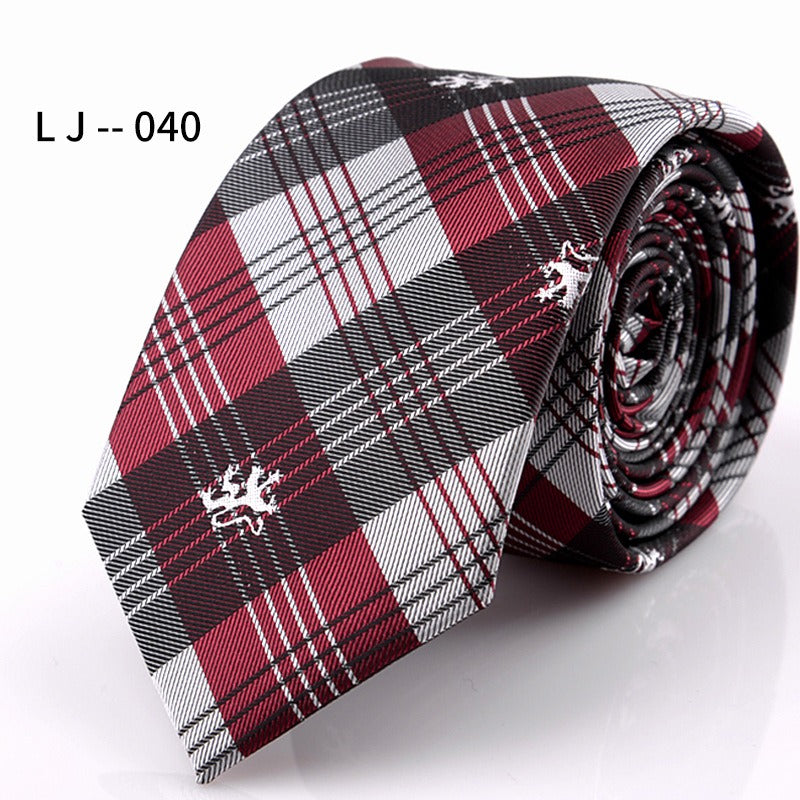 Men's Accessories Men's 6CM Tie Color blocked Adult Business Casual Tie