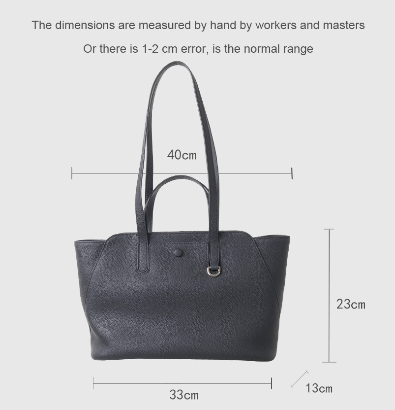 Leather everyday tote