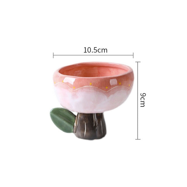 Tulip ceramic dessert bowl