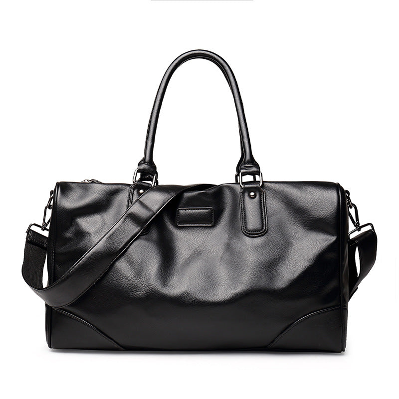 Weekender travel bag, Black, with shoulder strap