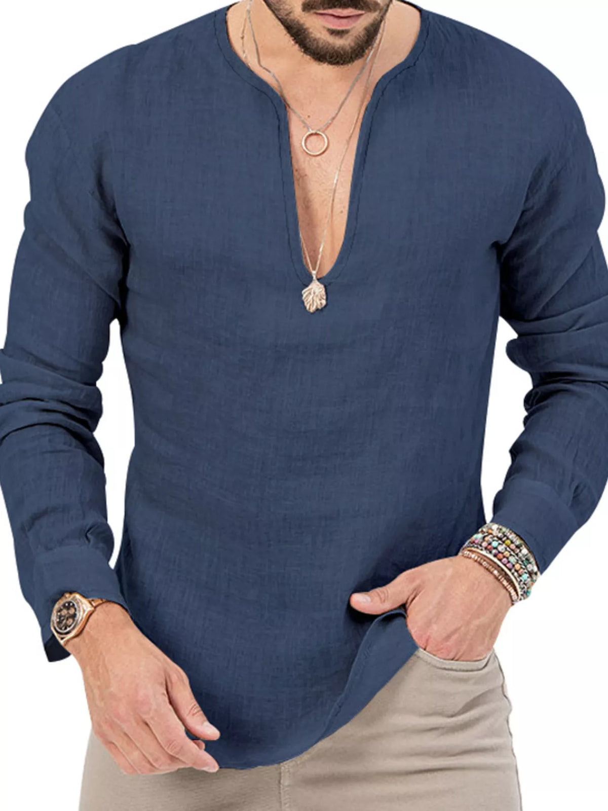 Slim long-sleeve shirt