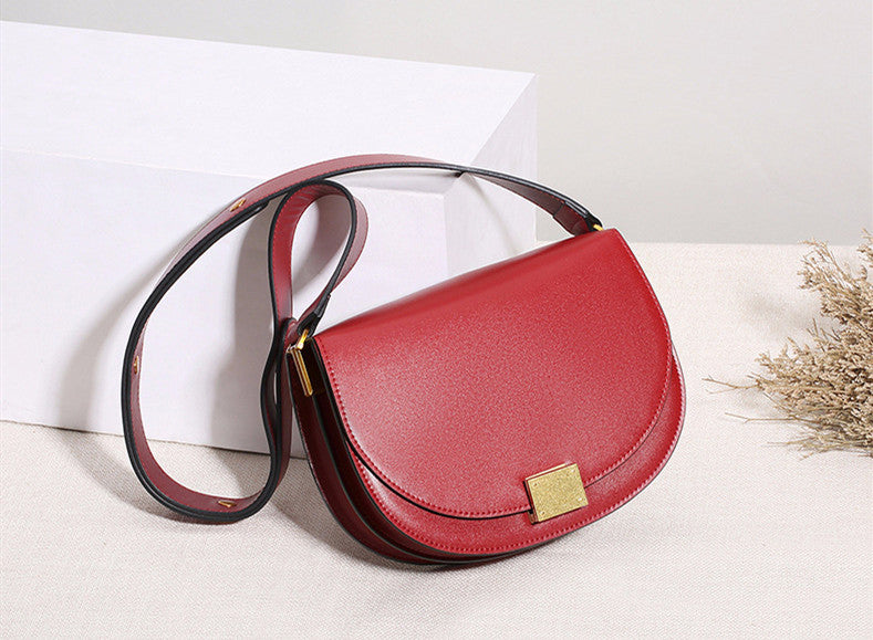 Leather saddle bag