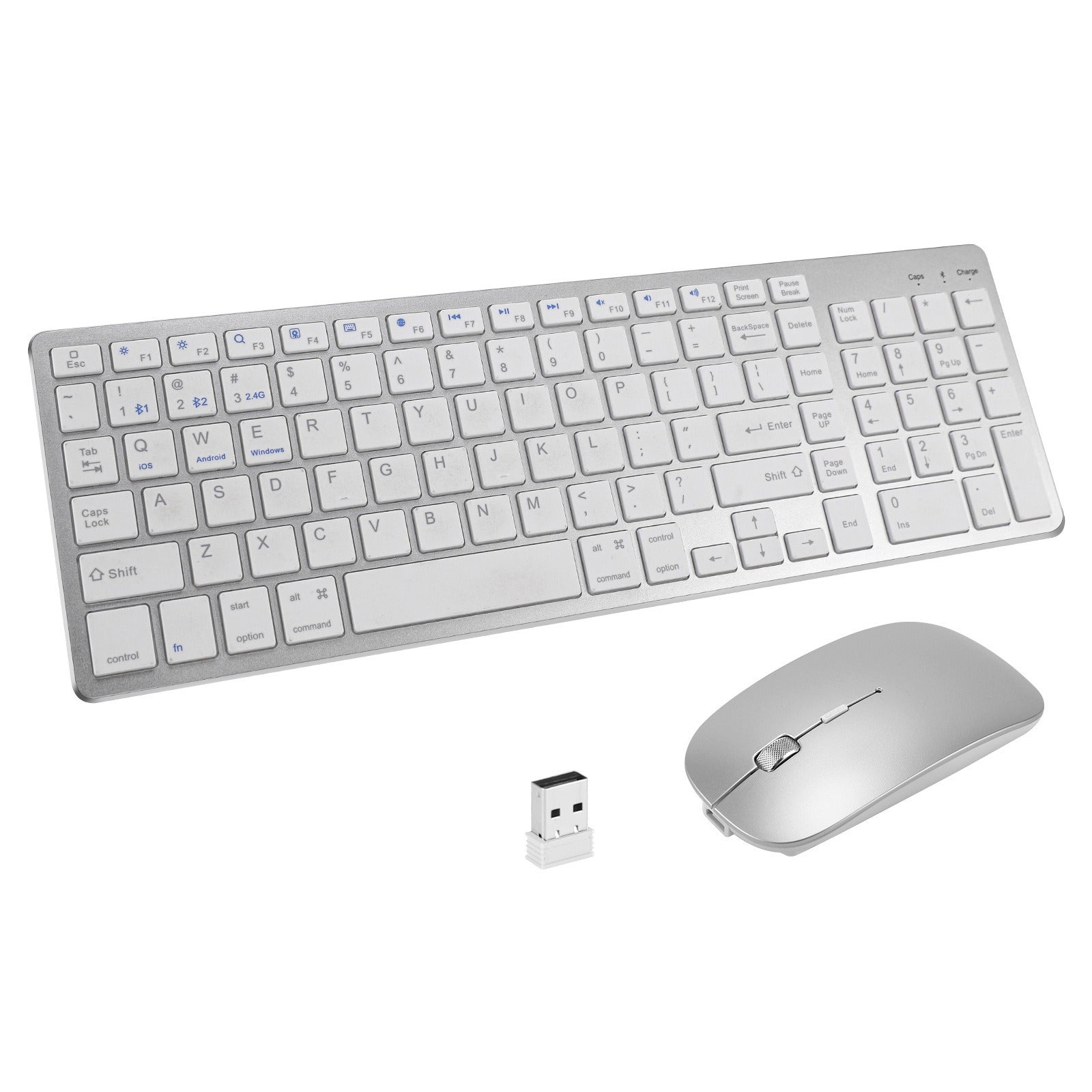 Charging Bluetooth the third mock examination wireless keyboard two zone digital mouse set for iPad game mute office