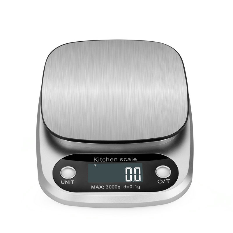 Digital kitchen scale, glass top
