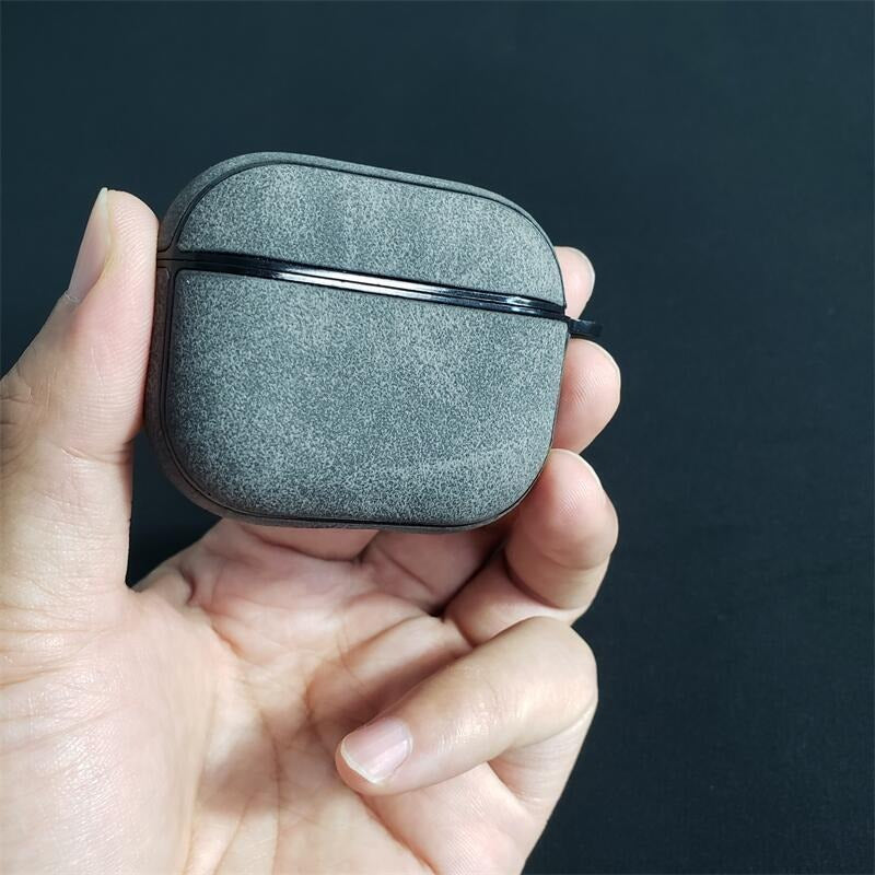 Suitable For Airpods3 Headset Leather Case Anti Plush Pure Wireless Bluetooth Headset Case Leather Apple 3 Protective Case