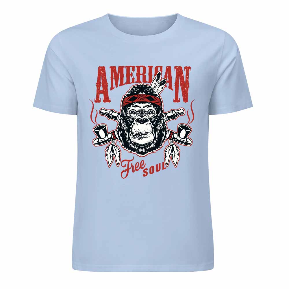 New 2025 Pure cotton short sleeved T-shirt Front print Multiple colors