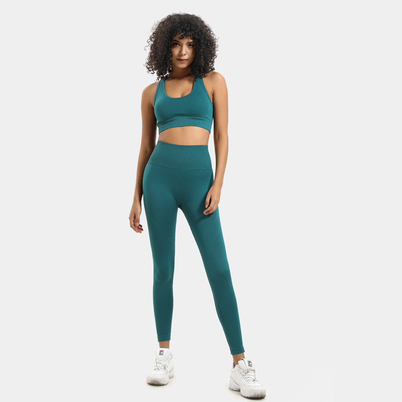 Seamless knit workout set