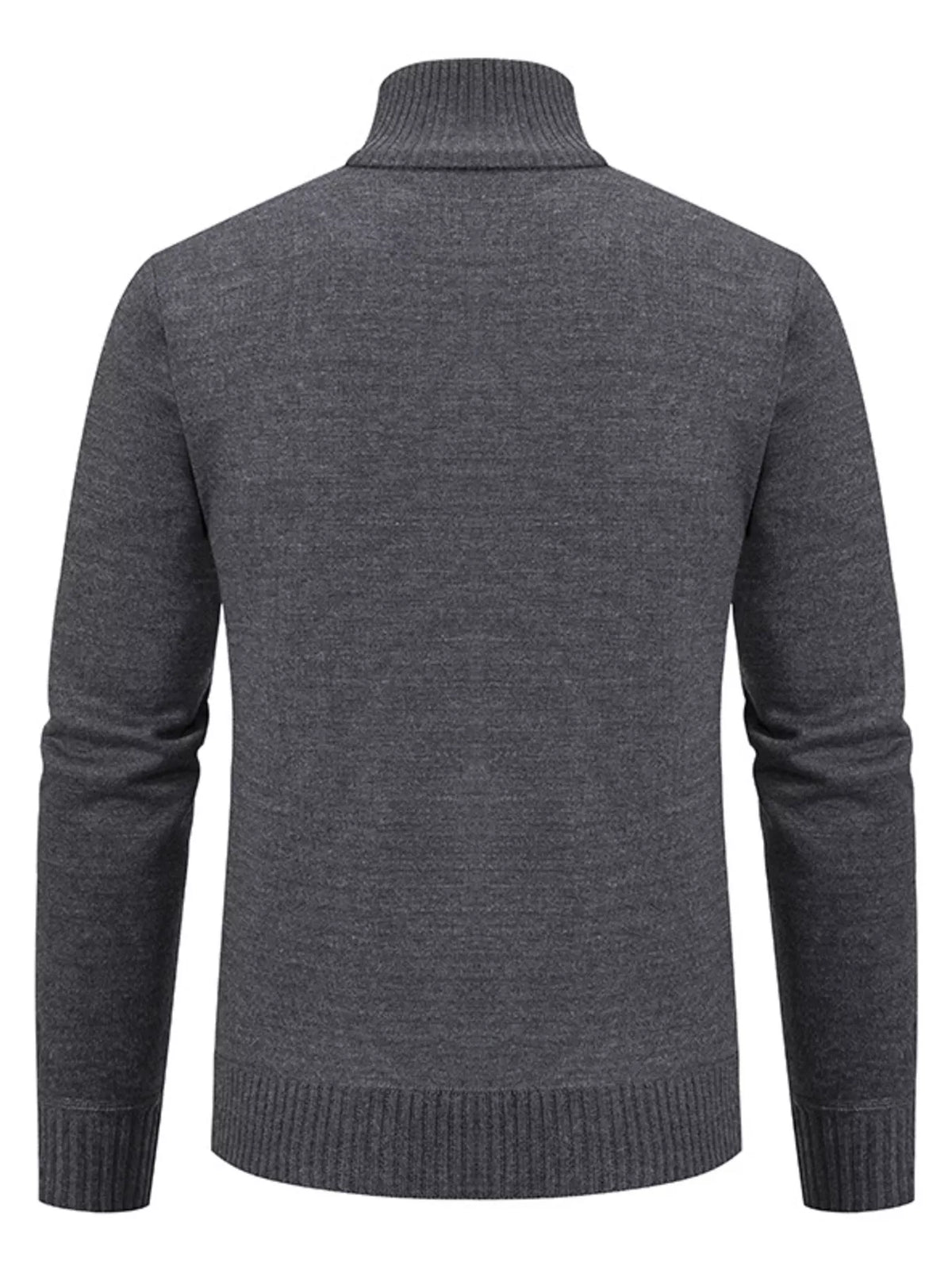 Cable-knit zip cardigan