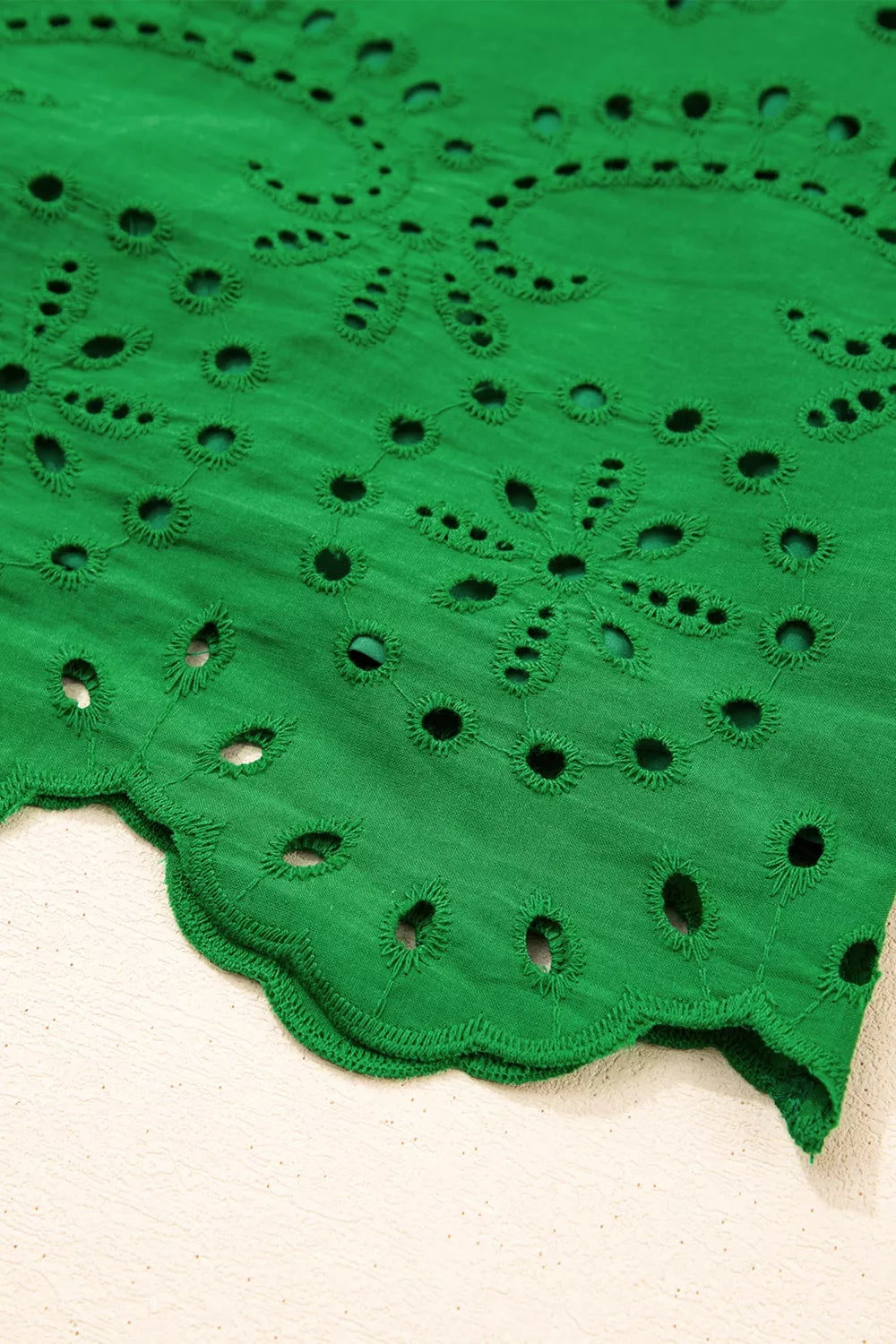 Eyelet collared dress