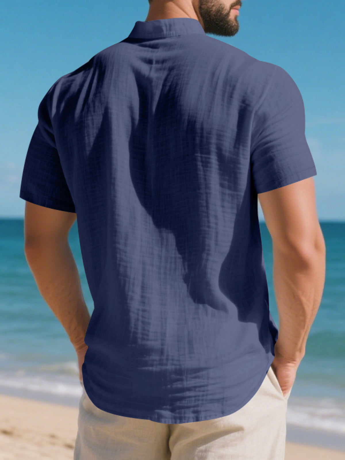 Pocket short-sleeve shirt