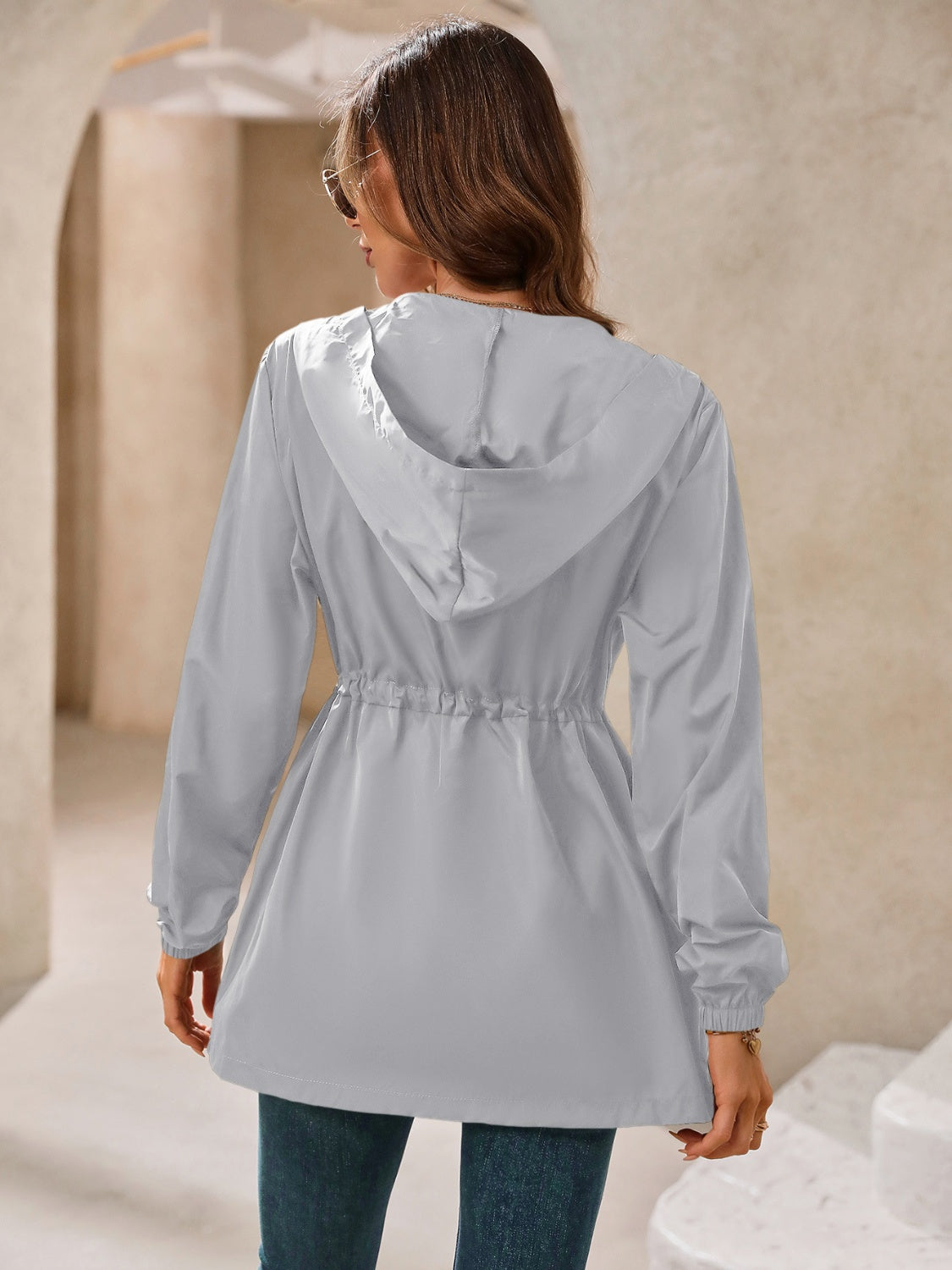 Hooded zip jacket