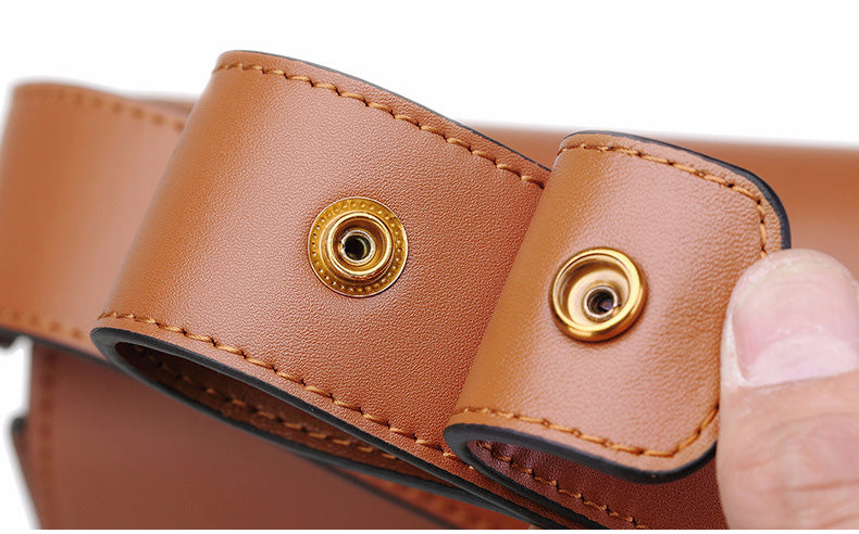 Leather saddle bag