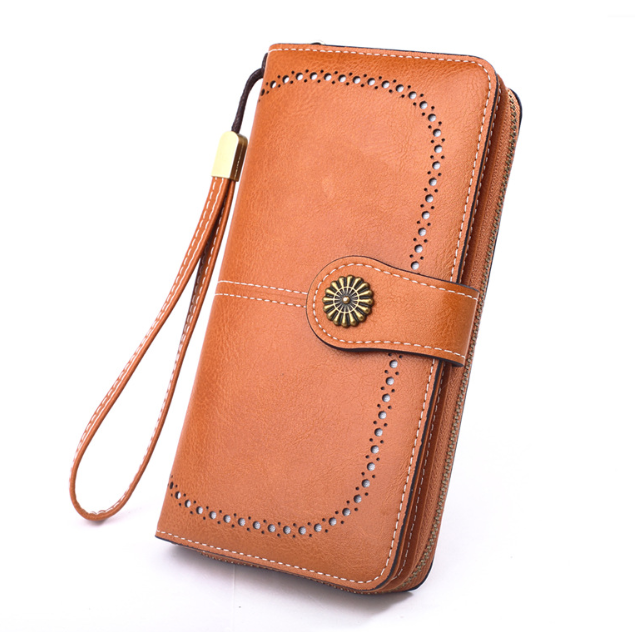 Snap-tab long wallet