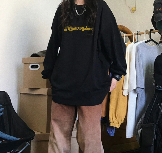Oversized retro sweater