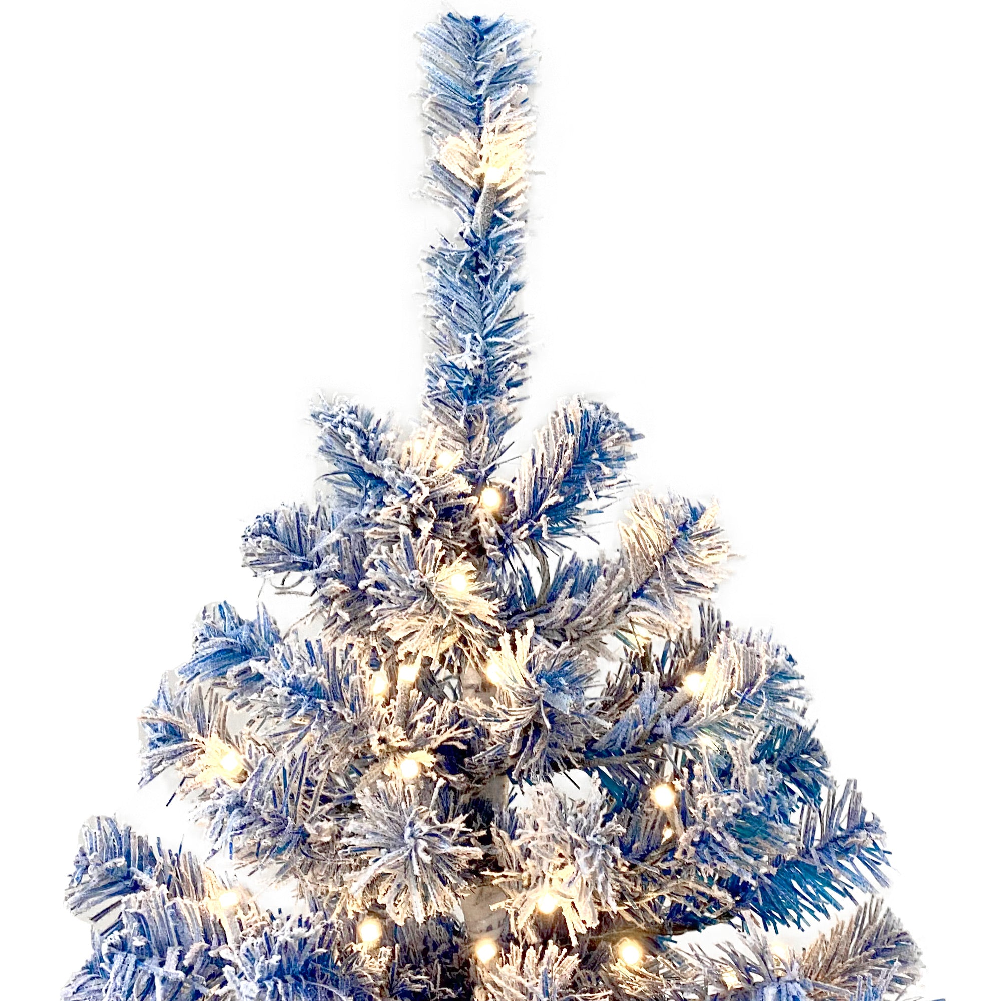 6FT pre ignited hinge chain artificial fir Christmas tree, Christmas tree snowflake flocking person with 750 Christmas branches