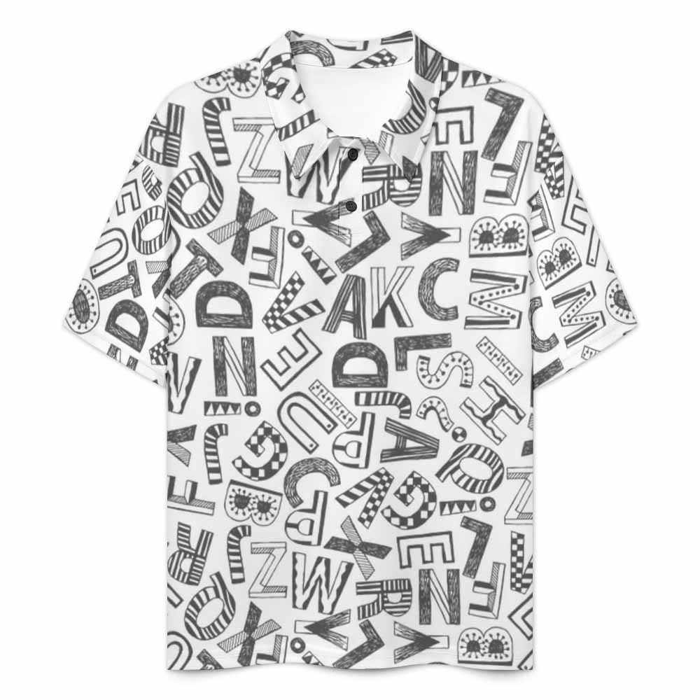 New Men's Shoulder buttoned polo shirt