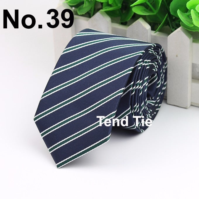 Men's Business Professional Polyester Tie 6CM British Tie