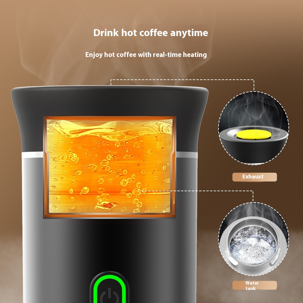 Cordless capsule coffee machine