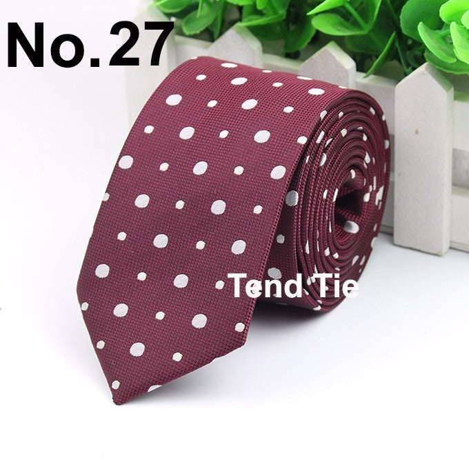 Men's Business Professional Polyester Tie 6CM British Tie