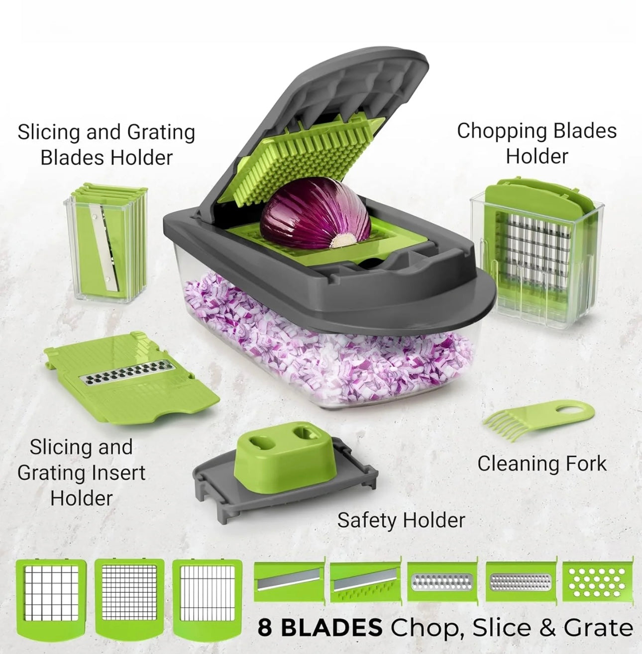 16 in 1 vegetable slicer and chopper