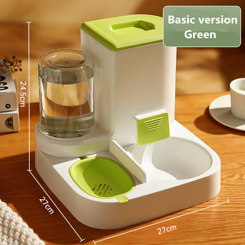 Automatic pet feeder, steel bowls