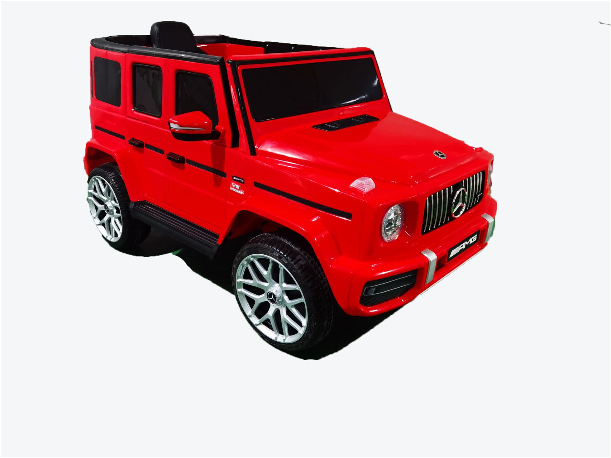 Mercedes Benz G63 Children's Electric Vehicle with Remote Control, 12V Spring Suspension, Safety Lock, and License