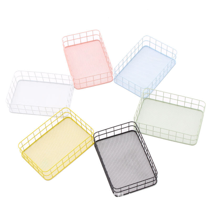 Desktop storage basket cosmetic storage basket home storage