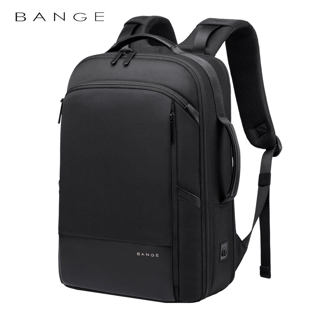 BANGE Business Casual Lightweight Backpack Men's Large Capacity Travel Backpack Student Computer School Bag Backpack