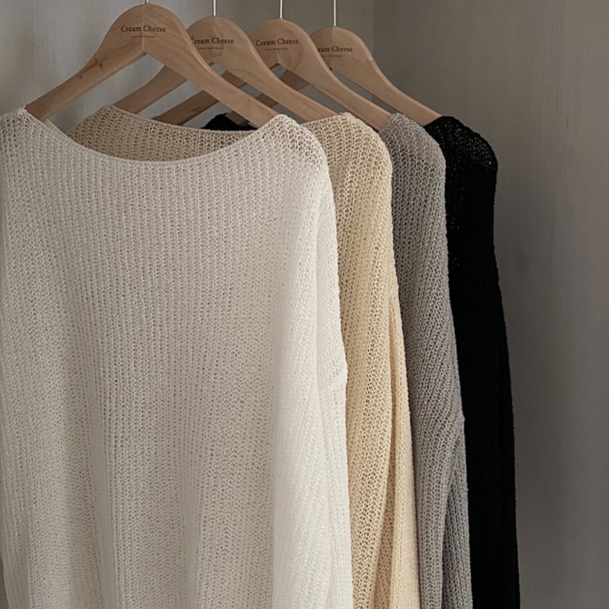 One-size knit sweater