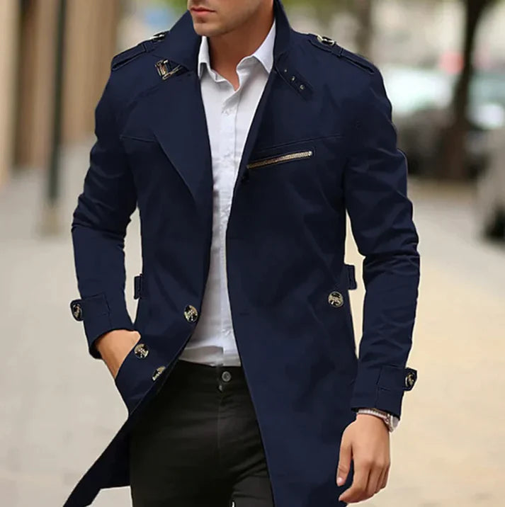 Epaulette cotton trench