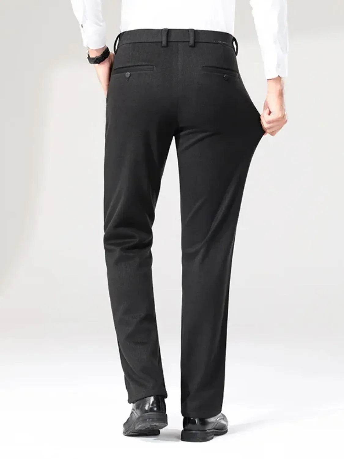 Basic style slim fit pants