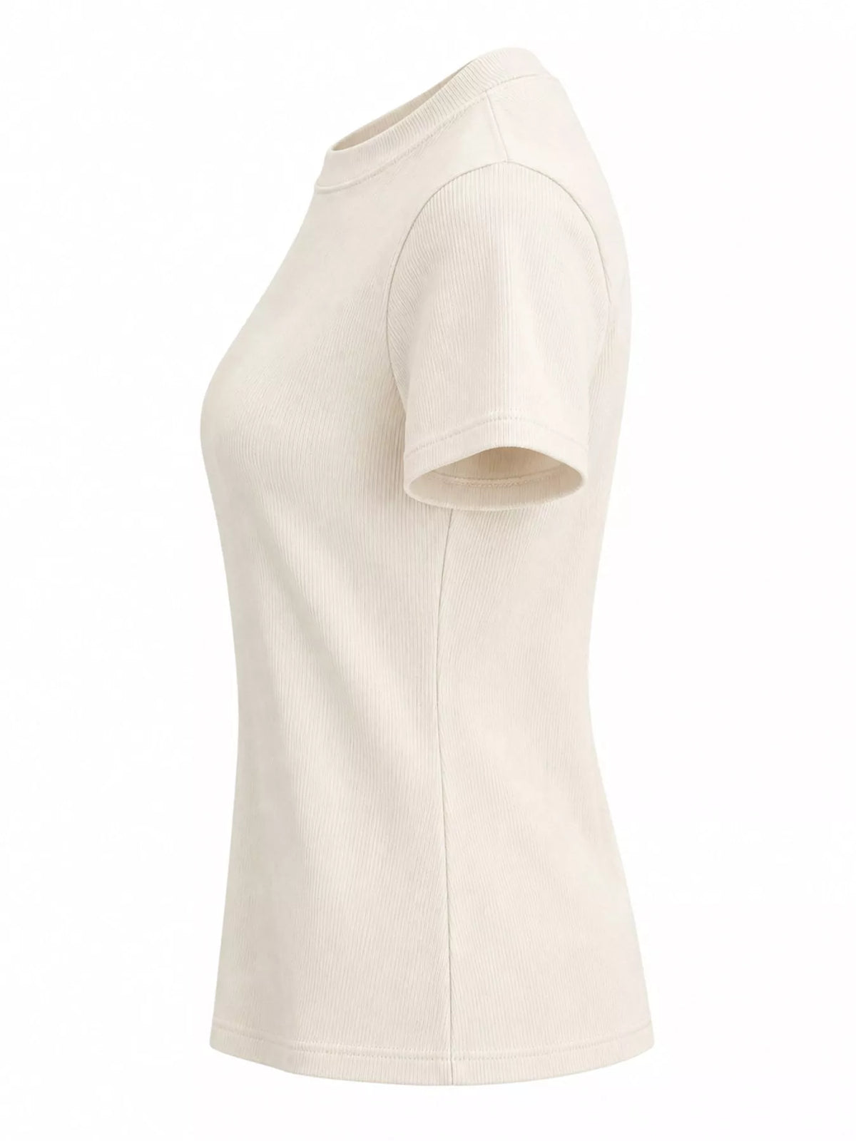 Slim-fit crew neck basic T-shirt
