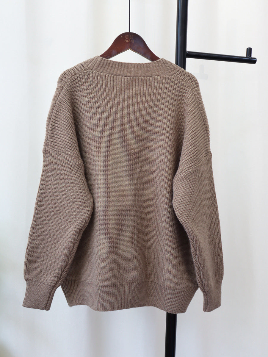 Oversized sweater coat