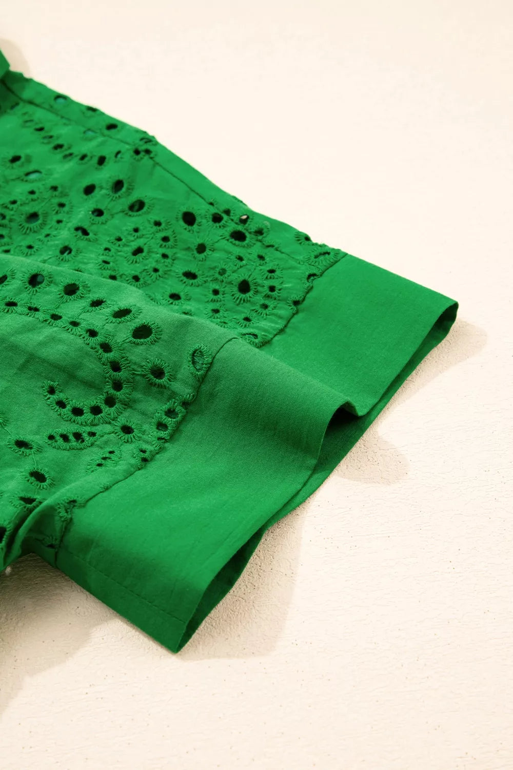 Eyelet collared dress