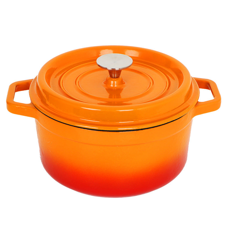 Enamel cast-iron casserole