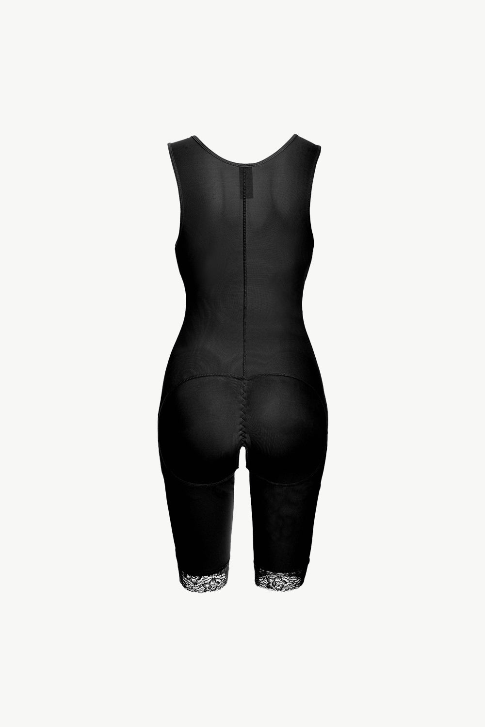 Zip-front lace shapewear