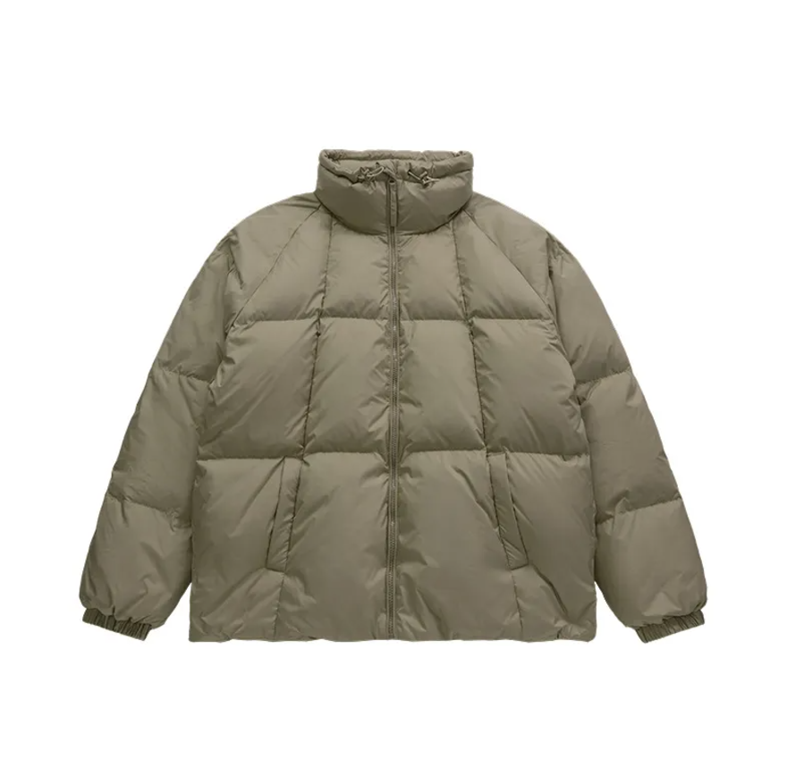 Stand-collar puffer jacket