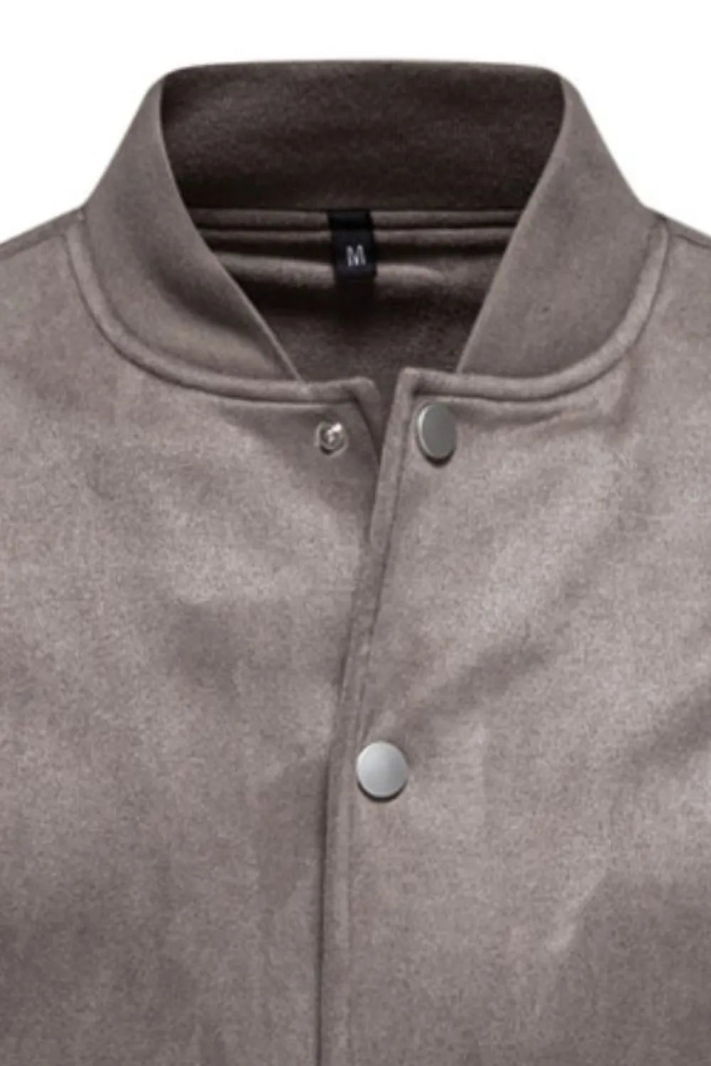 Baseball collar snap down jacket